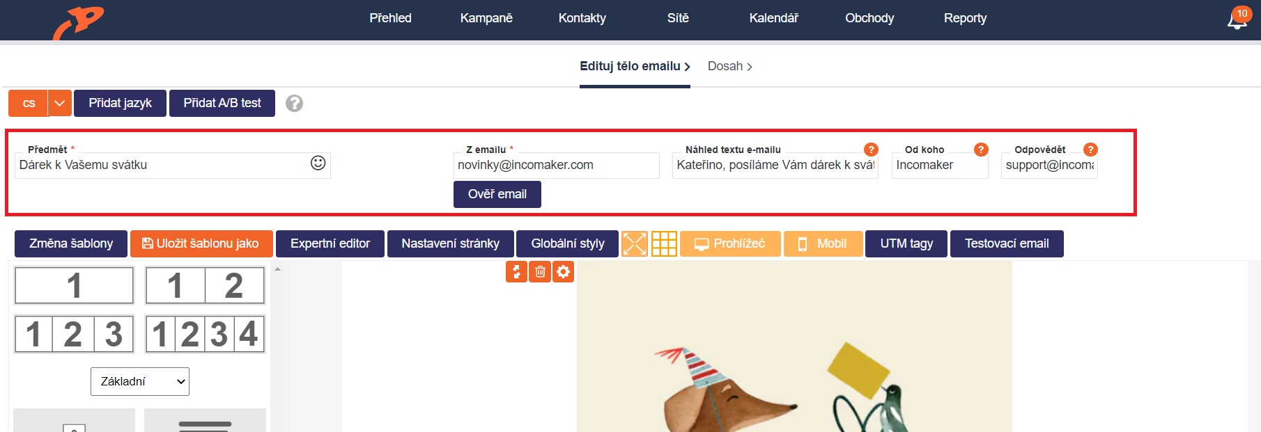 Emailová kampaň Emailová kampaň